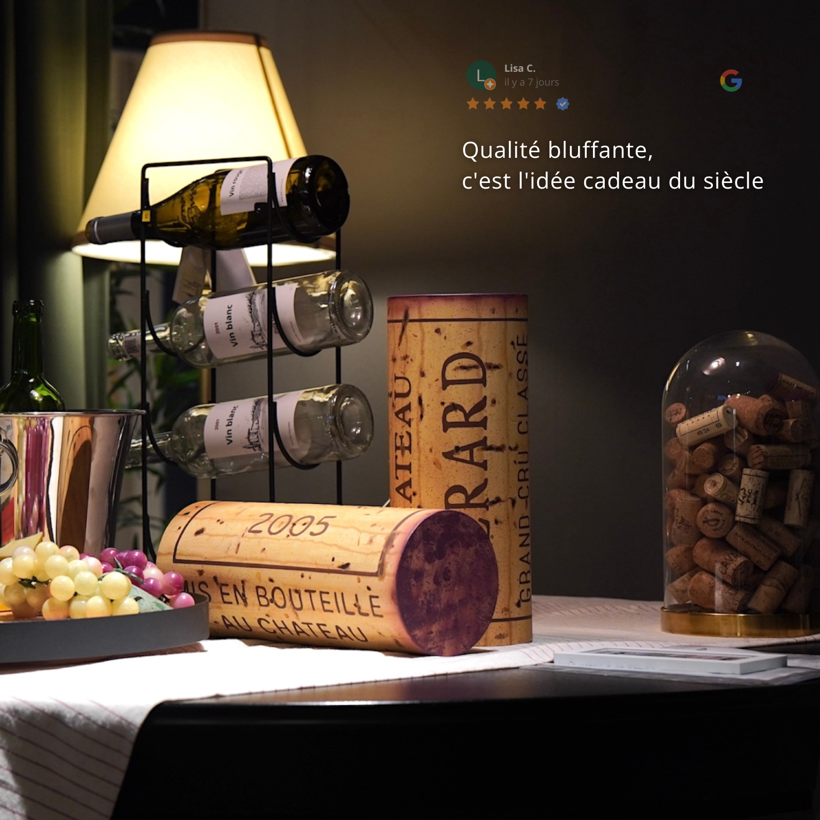 Le Classique - Bouchon de Vin XXL Personnalisable