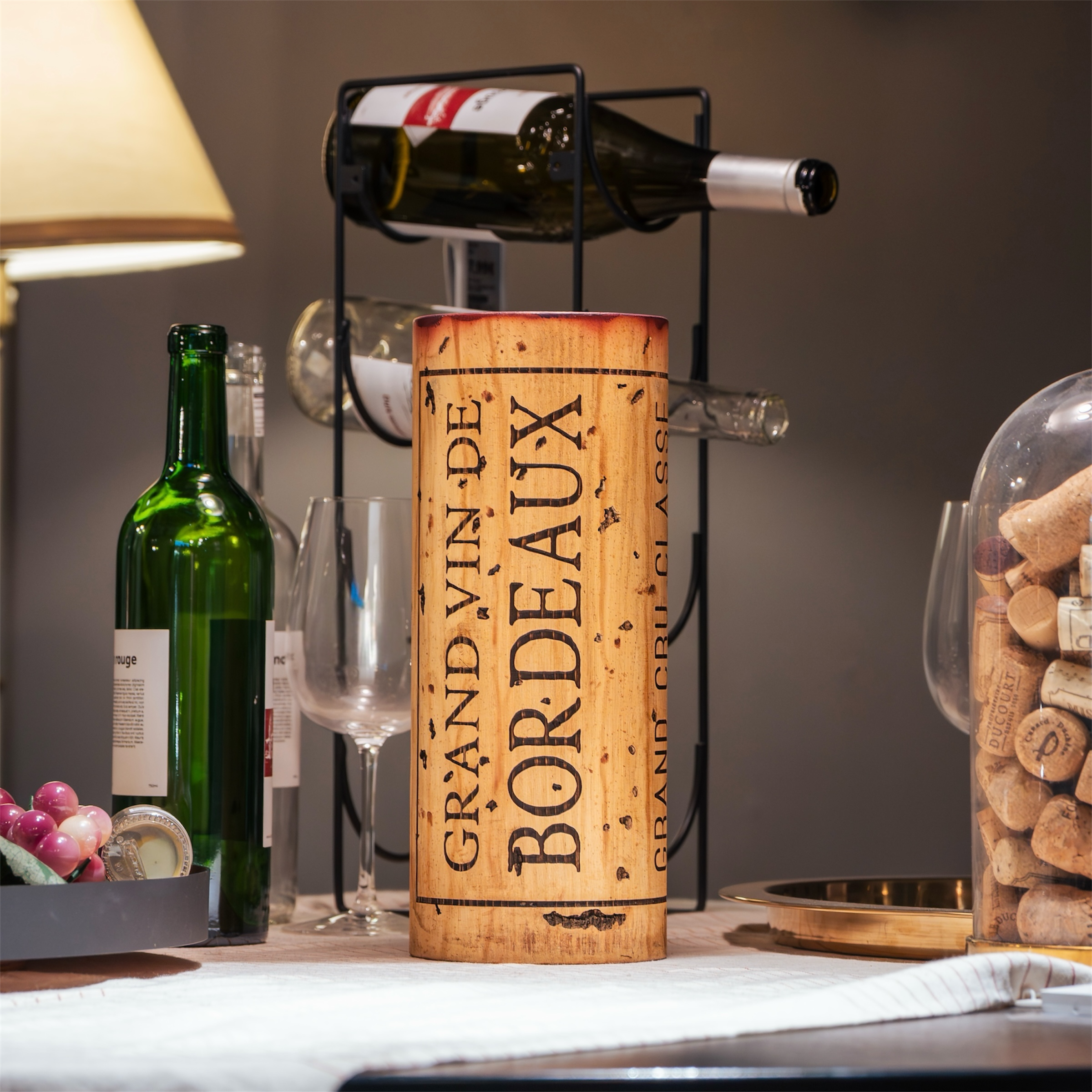 L'Édition Empreinte Bordeaux – Bouchon de Vin Sculptural (30 cm)