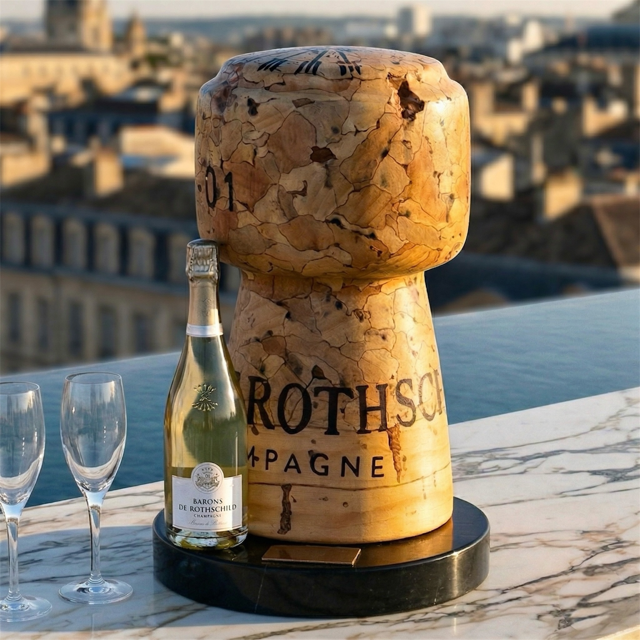 La Plénitude - Bouchon de Champagne XXL (50cm)
