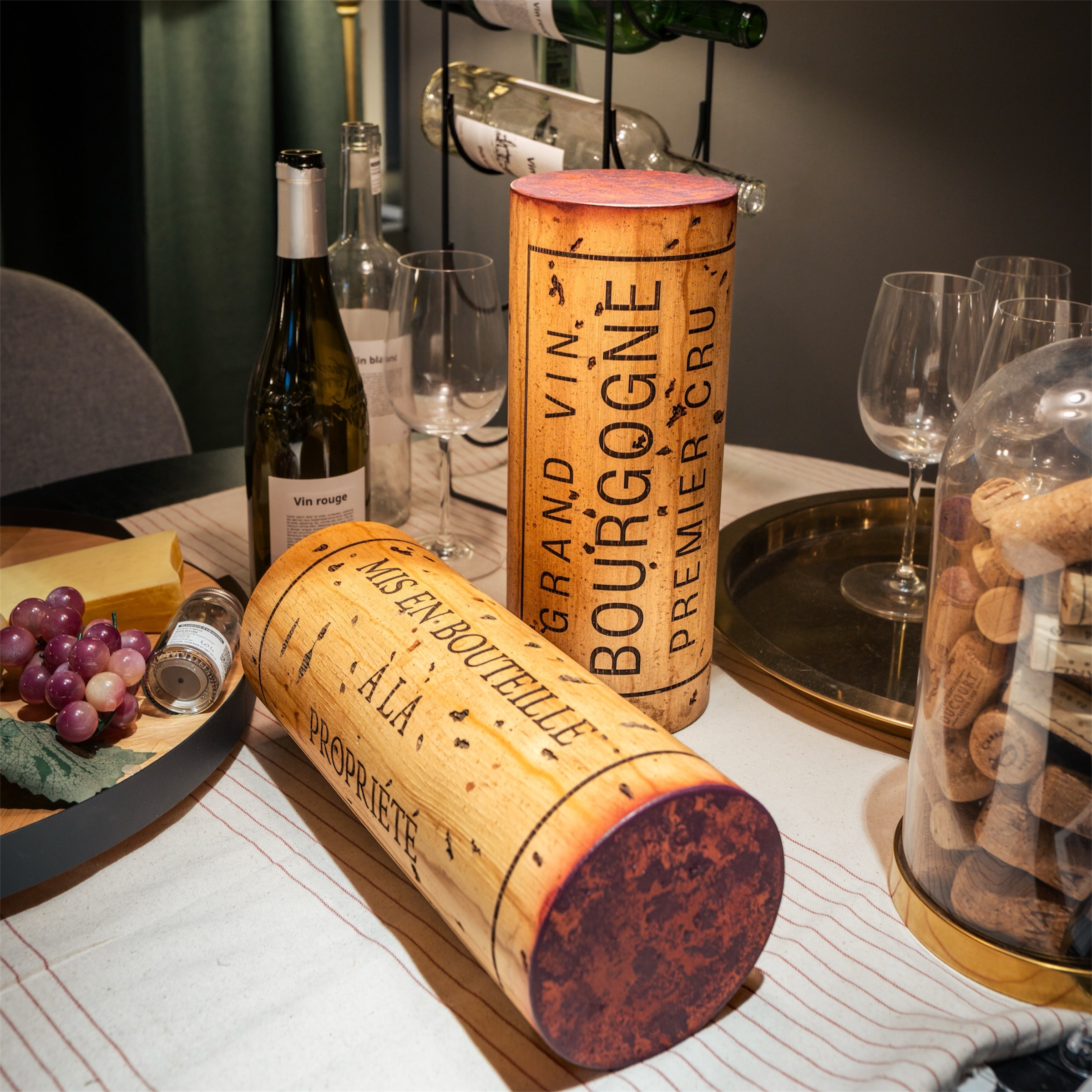 L'Édition Empreinte Bourgogne – Bouchon de Vin Sculptural (30 cm)
